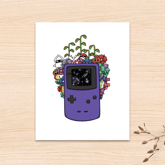 Nostalgic Video Game Console Print (In Holographic or Matte)