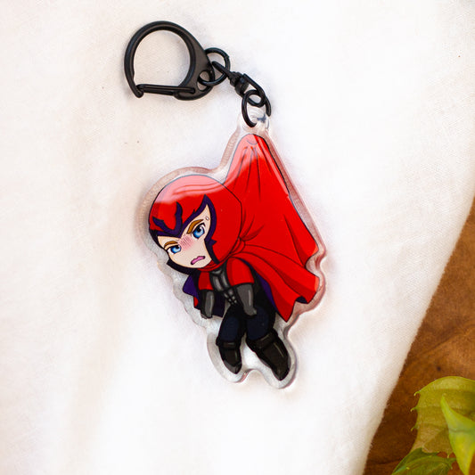 Angry Magnet Superhero Acrylic Keychain