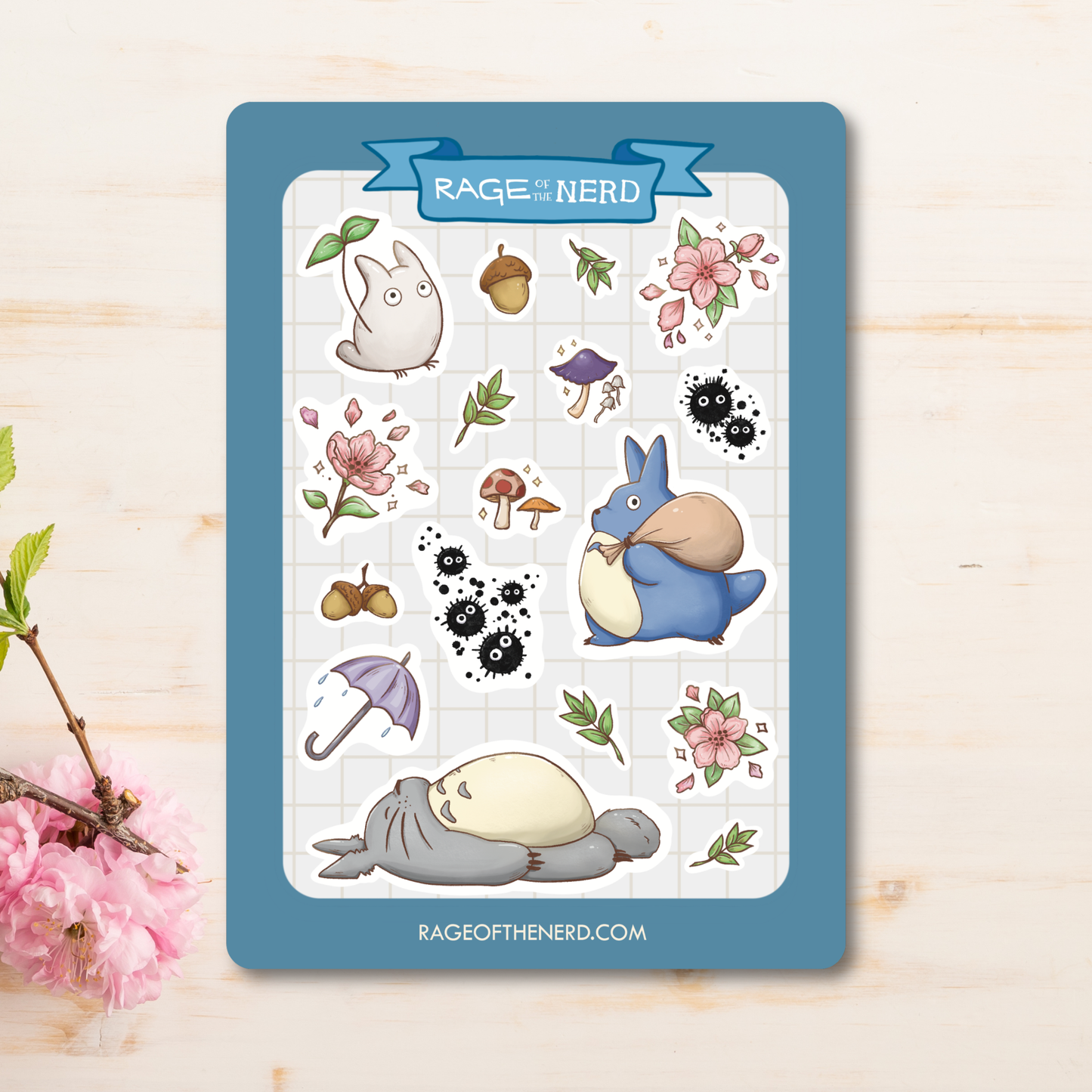 Fluffy Forest Spirit Sticker Sheet