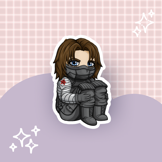 Brainwashed Superhero Die Cut Sticker