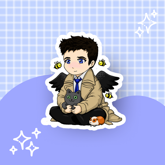 Fallen Angel Die Cut Sticker