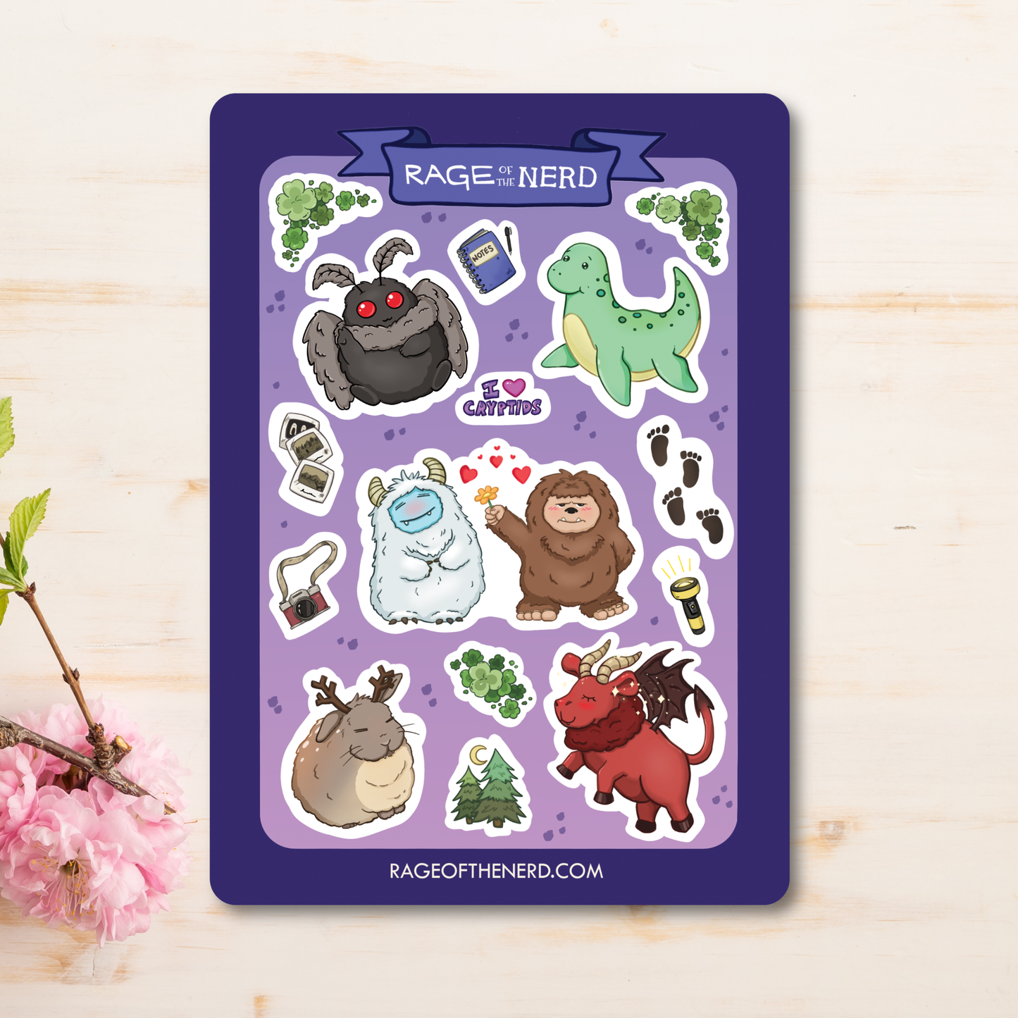 Adorable Cryptid Sticker Sheet