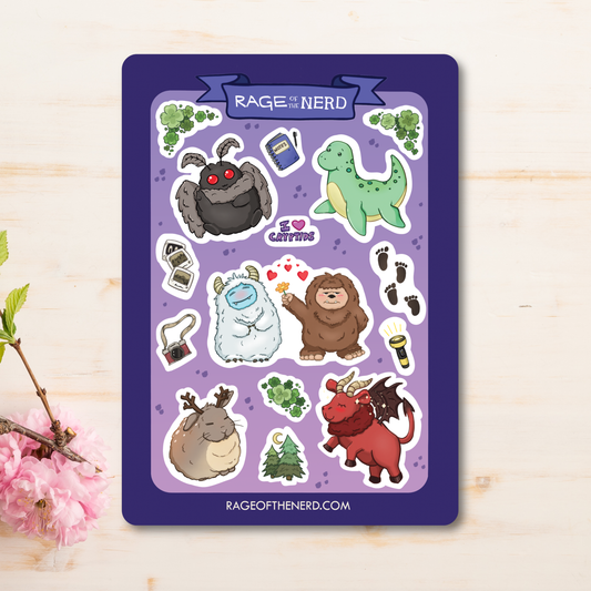 Adorable Cryptid Sticker Sheet