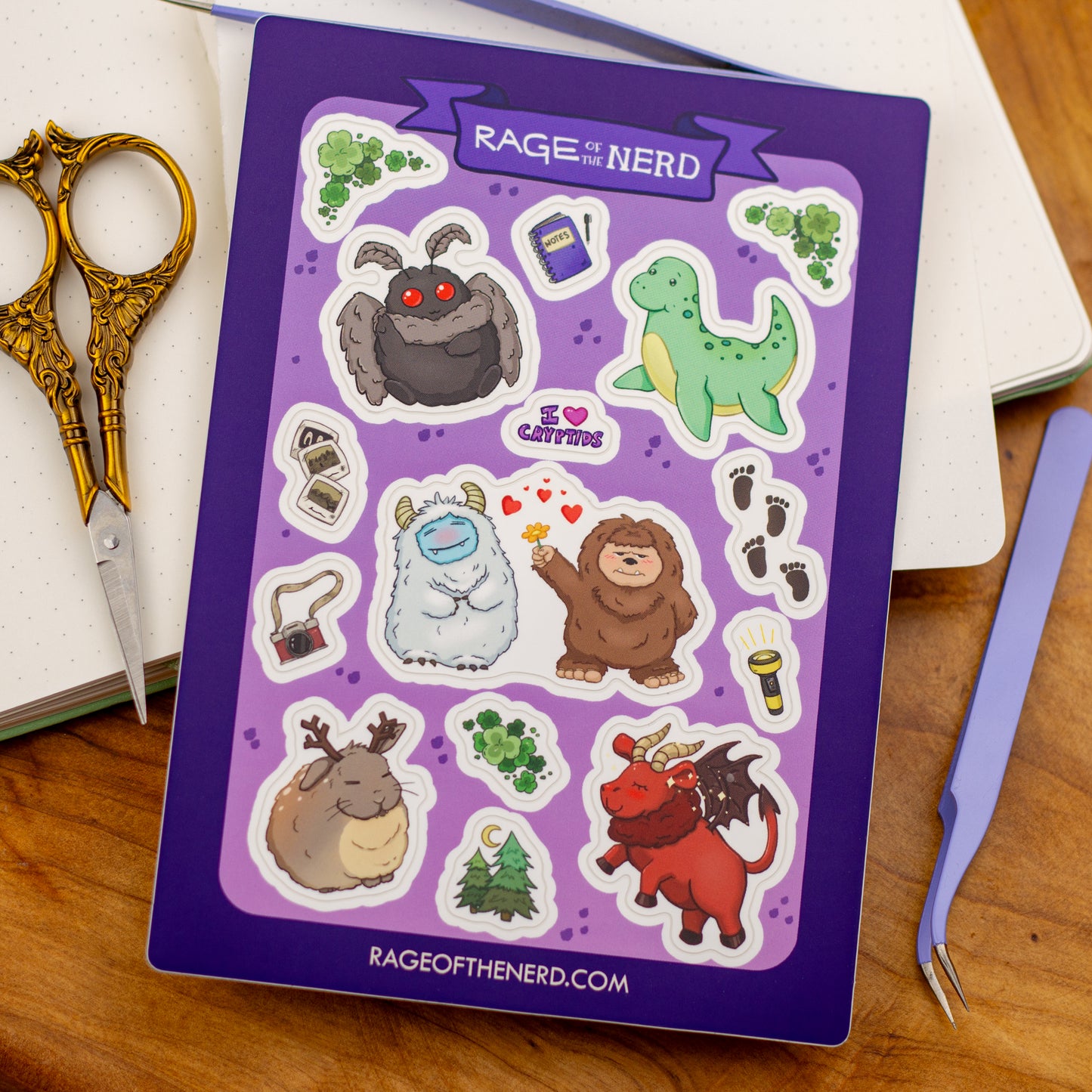 Adorable Cryptid Sticker Sheet