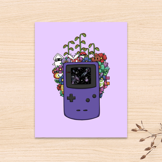 Nostalgic Video Game Console Print (In Holographic or Matte)