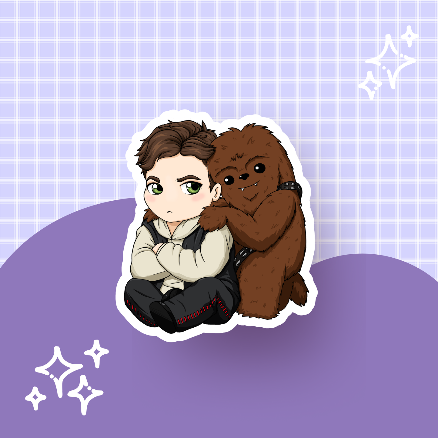 Space Besties Die Cut Sticker