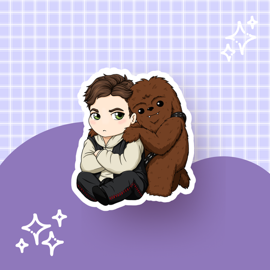 Space Besties Die Cut Sticker