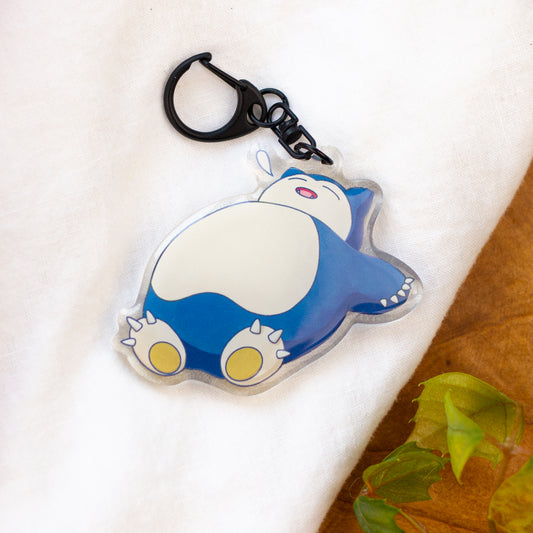Sleepy Snoring Pkmn Acrylic Keychain