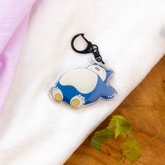 Sleepy Snoring Pkmn Acrylic Keychain