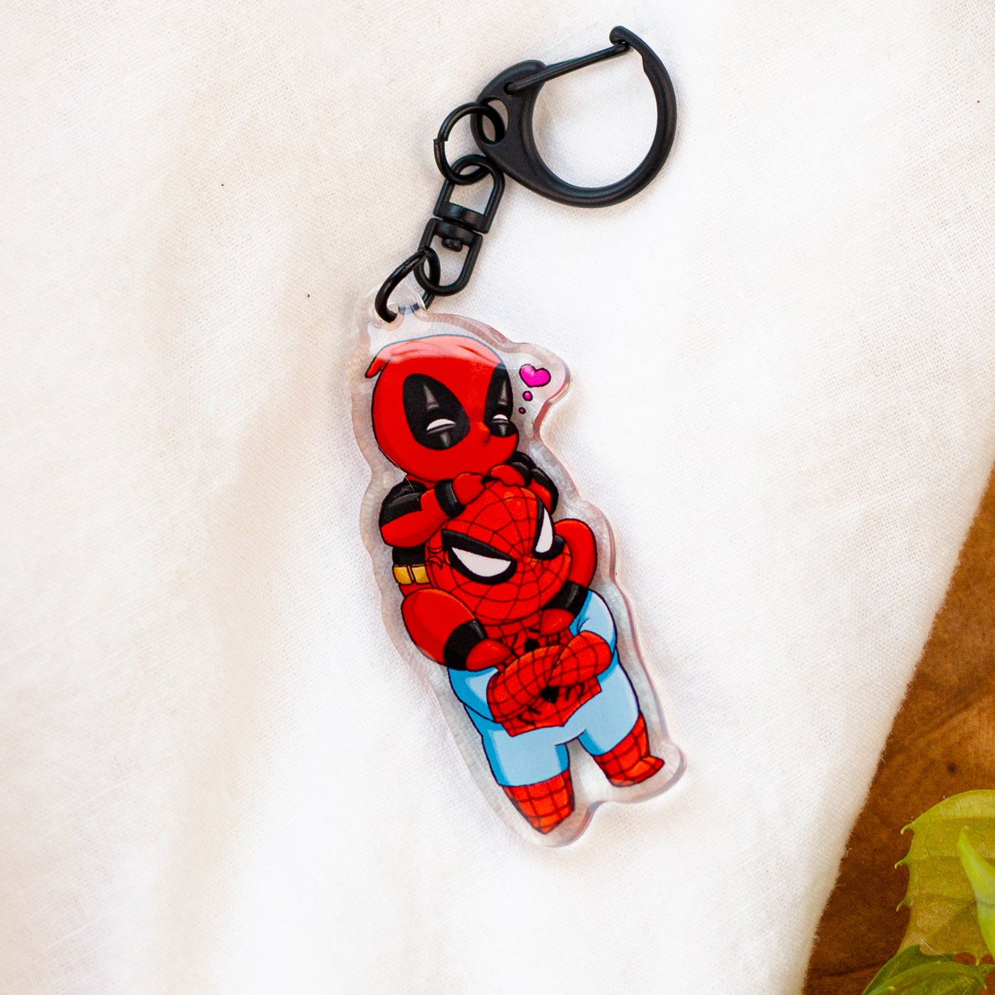 Spideypool Acrylic Keychain