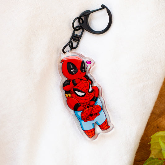 Spideypool Acrylic Keychain