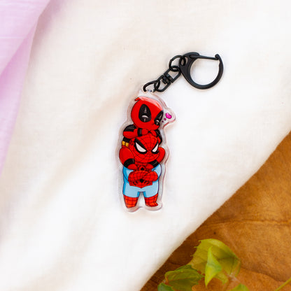 Spideypool Acrylic Keychain
