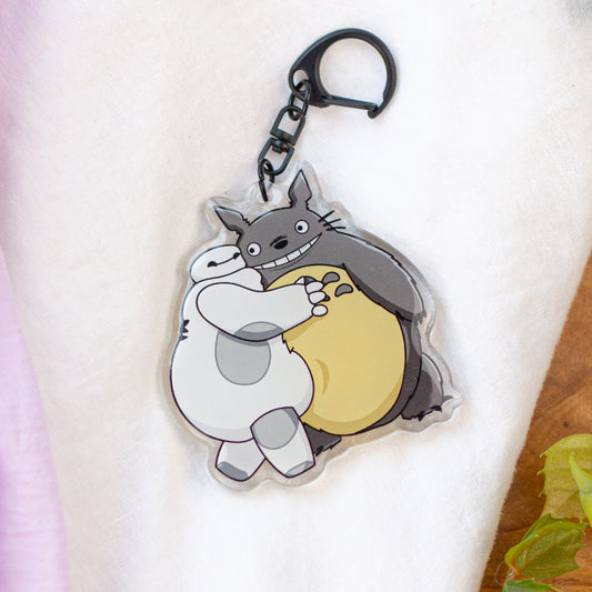 Fluffy Squishy Friends Acrylic Keychain
