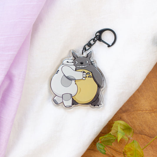 Fluffy Squishy Friends Acrylic Keychain