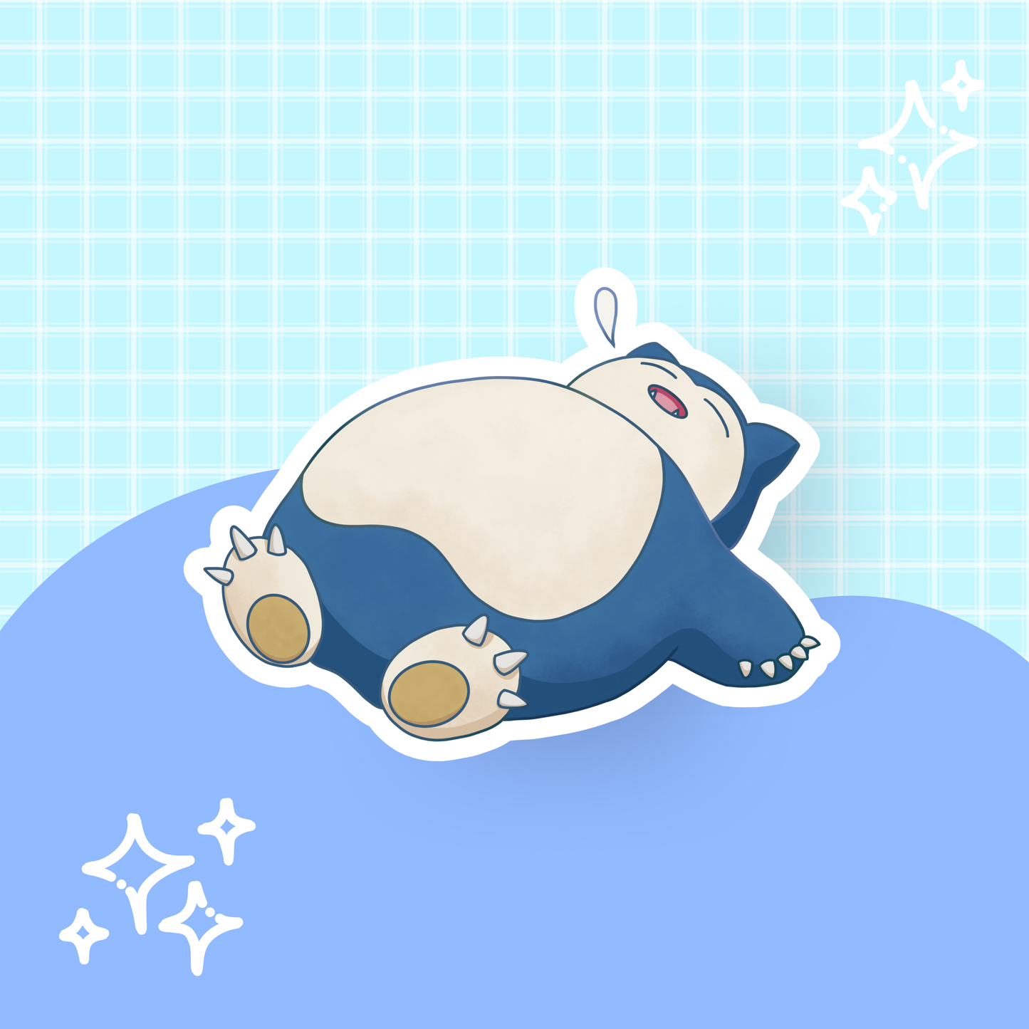 Snoring Pkmn Guy Die Cut Sticker