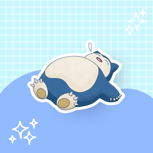 Snoring Pkmn Guy Die Cut Sticker