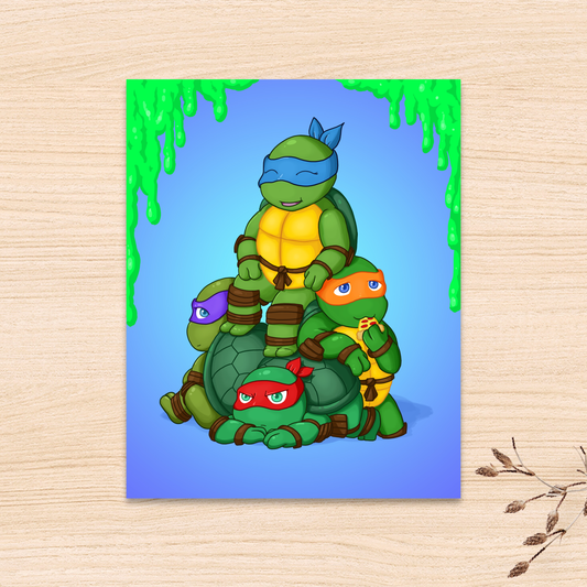 Turtle Tower Print (In Holographic or Matte)